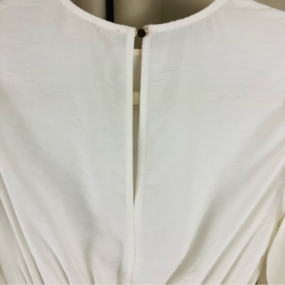 NWT KEEPSAKE the label white secure blouse, cinched waist,puffy sleeves women XS - Picture 5 of 13